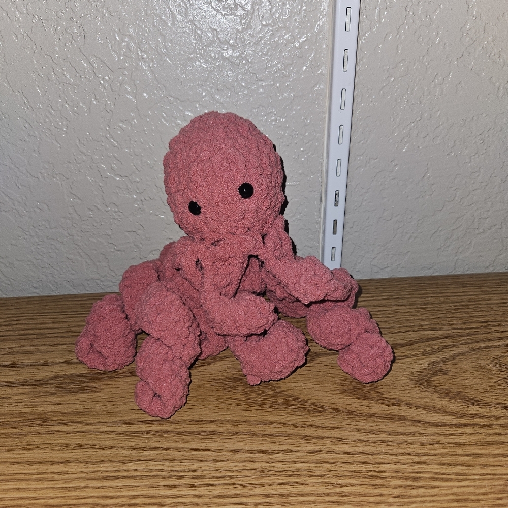 Pink Plush Octopus Just Made